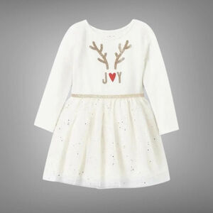 Cat & Jack Holiday Reindeer Dress Size 2T